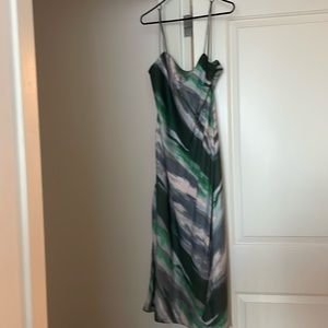 Worn once BR Green Marble Print Dress size Large/Tall
